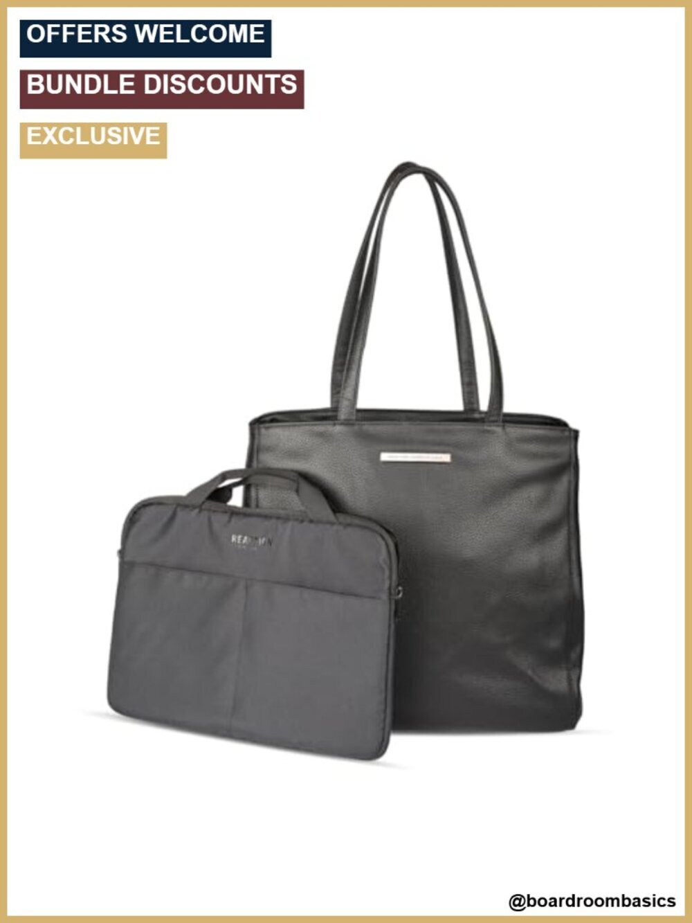Pebble Vegan Leather 16" Laptop Tote with Removable 14" Laptop Sleeve